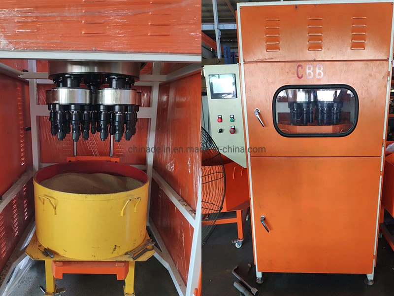 Double Barrels Surface Polishing Equipment Machine, Industrial Automatic Aluminum/Metal Brass Tube Fittings