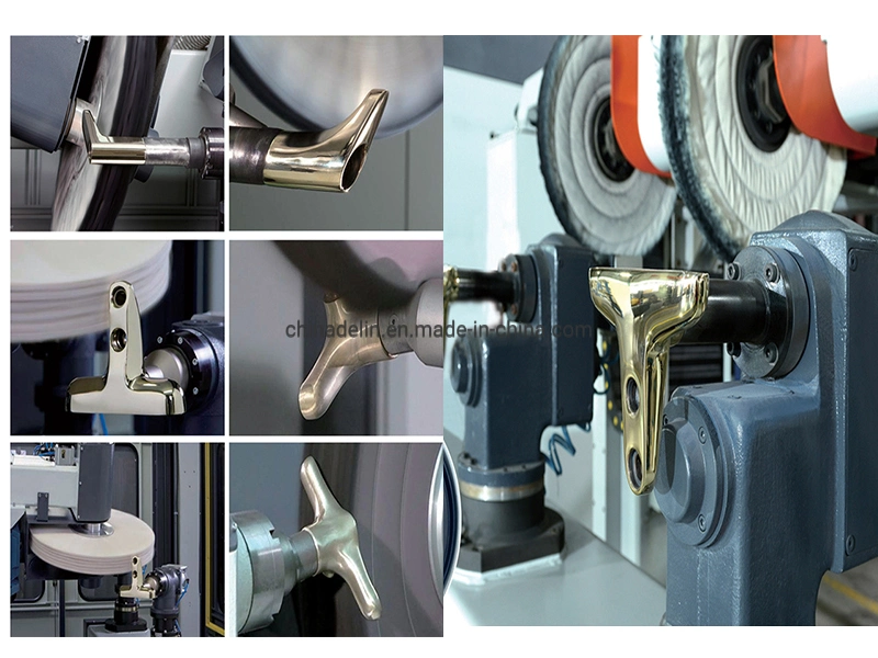 Factory Delin Machinery CNC Wooden Case Buffing Grinding Vibratory Wheel Polishing Machine